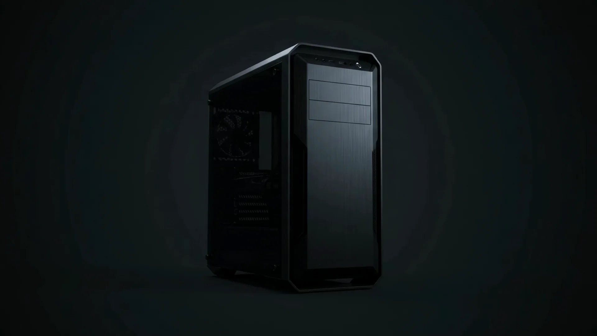 Aufgeräumter, moderner Gaming-PC in der Werkstatt des Computerzentrums Lübben