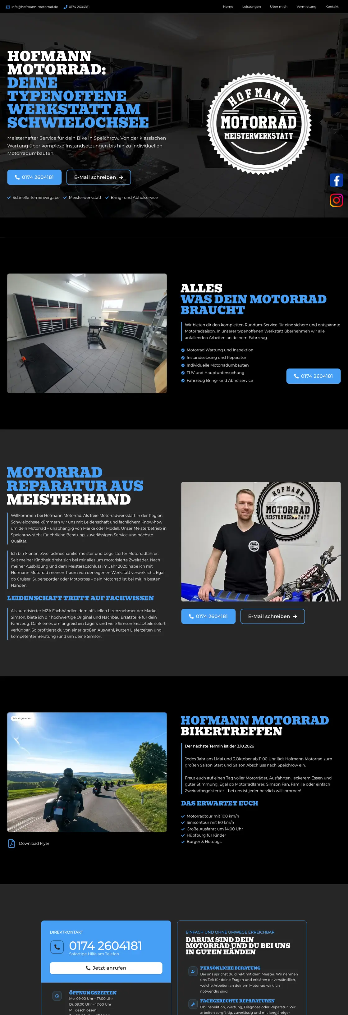 Startseite von Hofmann Motorrad